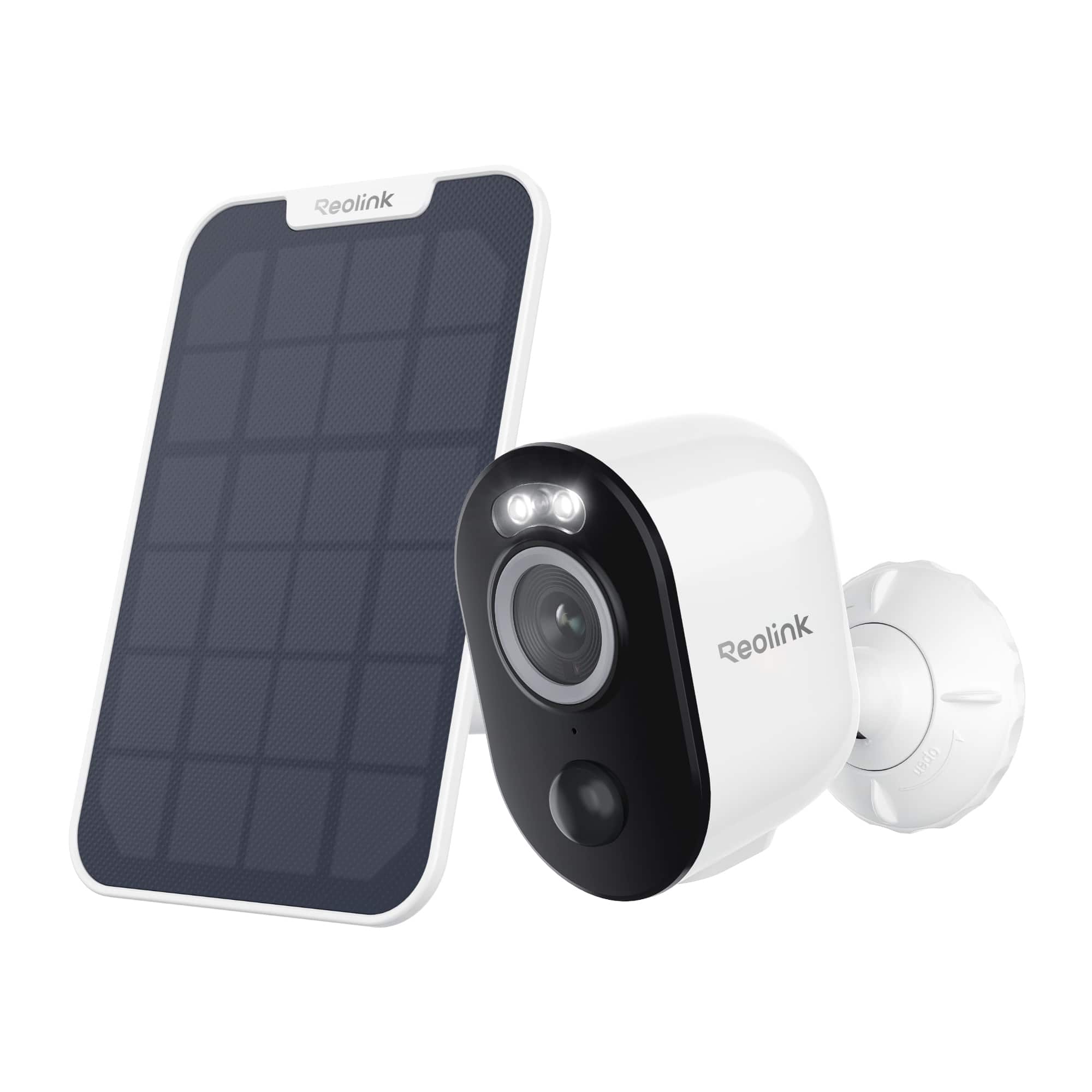 Reolink - Argus 3 Pro 5MP Dual-Band Wi-Fi Battery Camera Solar Panel Spotlight Color Night Vision Person Car Pet Detection - White