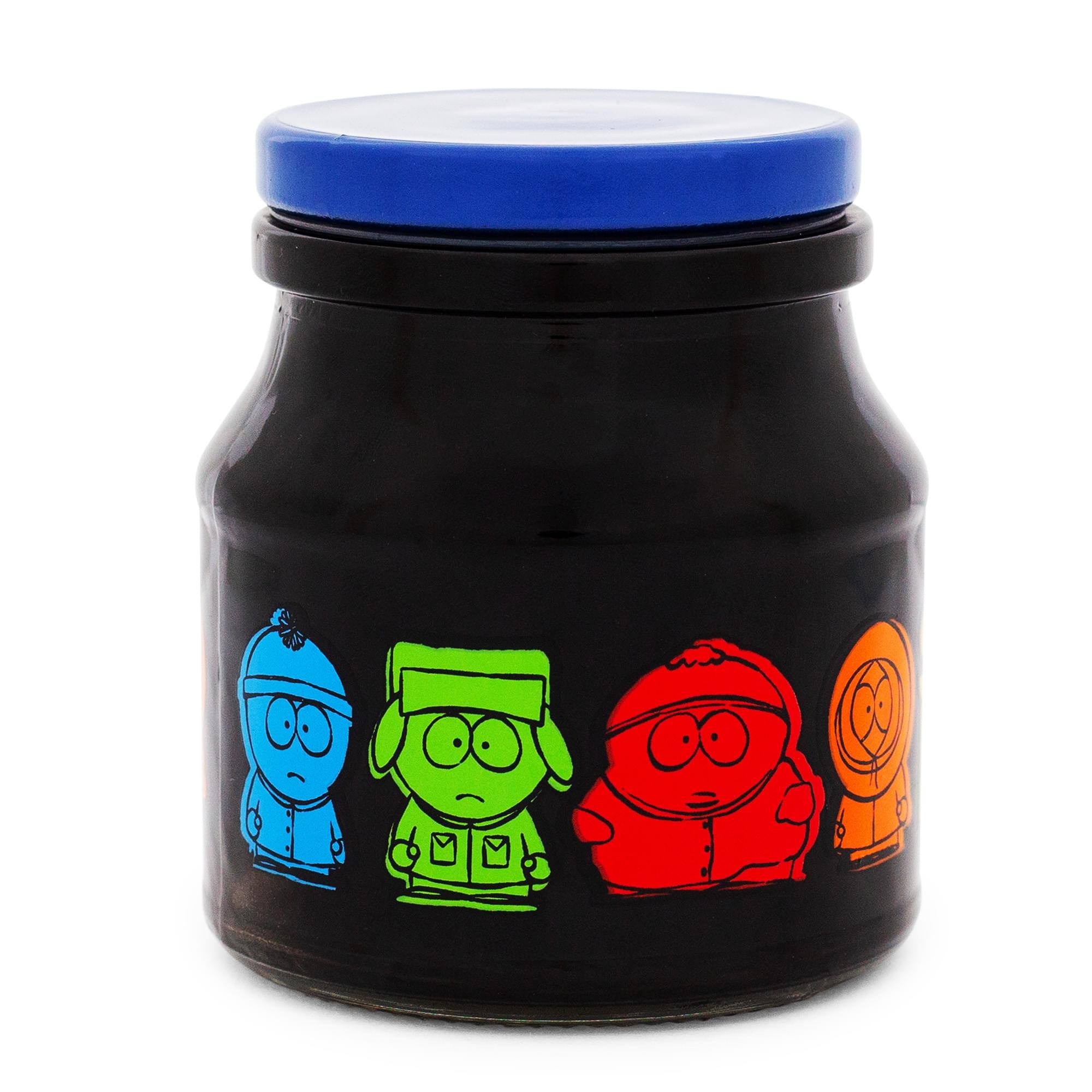 Alt View 1. Silver Buffalo - South Park Characters Glass Storage Jar With Lid | Holds 5 Ounces.