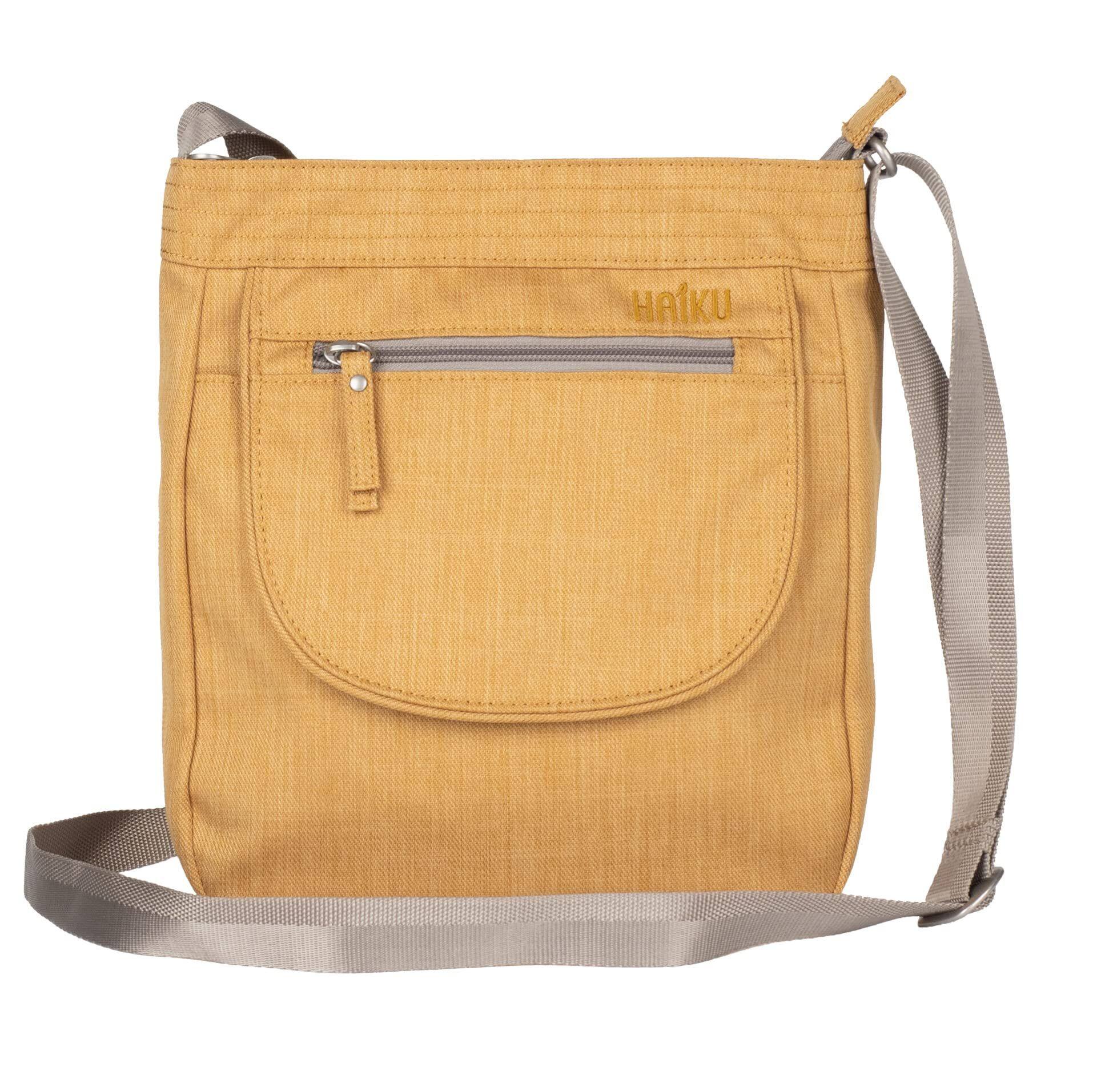 Front. Haiku - Haiku Jaunt RFID Blocking Crossbody Travel Bag - Honeycomb.