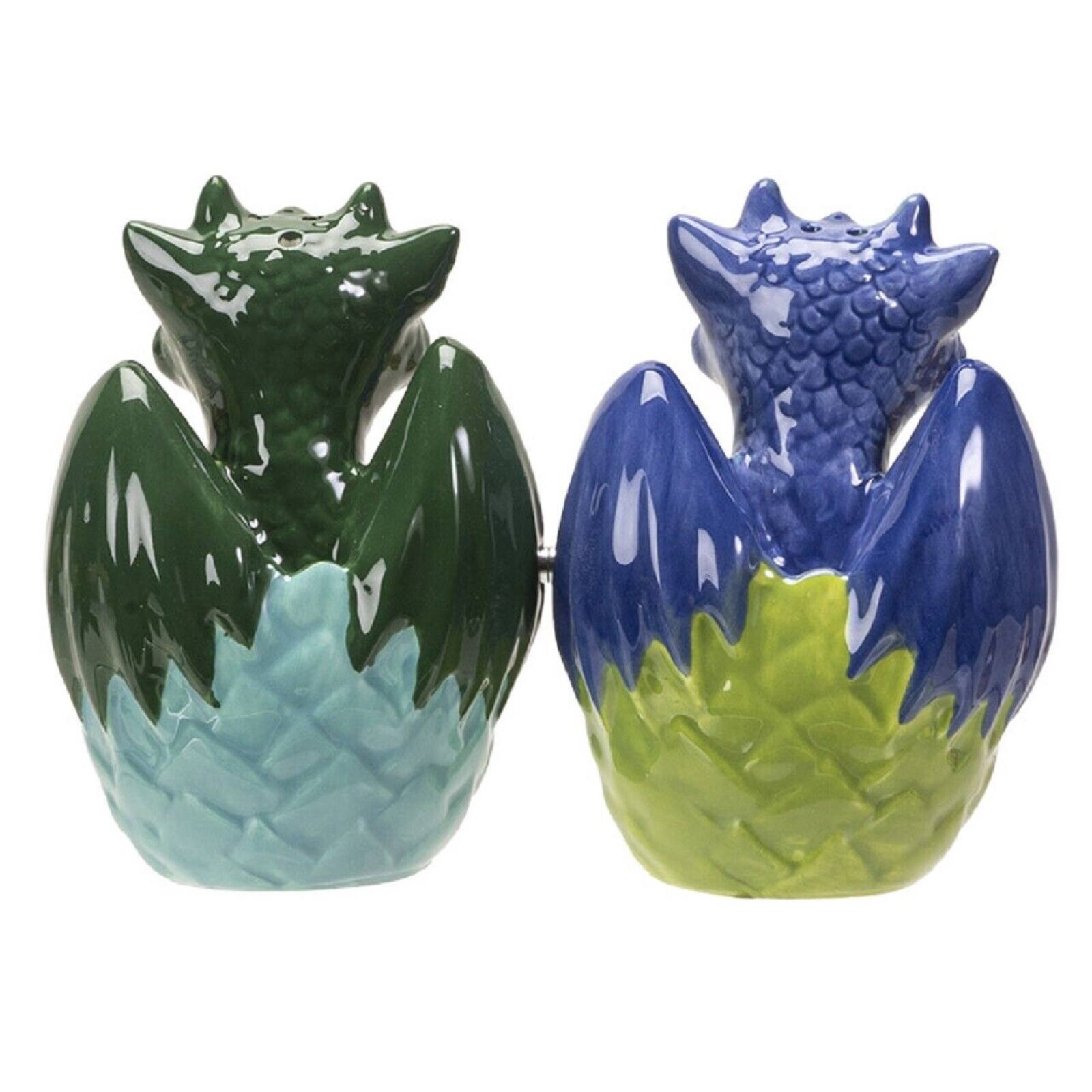 Angle. Pacific Trading - Pacific Trading Dragon Hatchling Magnetic Salt and Pepper Shaker Set 3.5 Inch Multicolor - Multicolor.