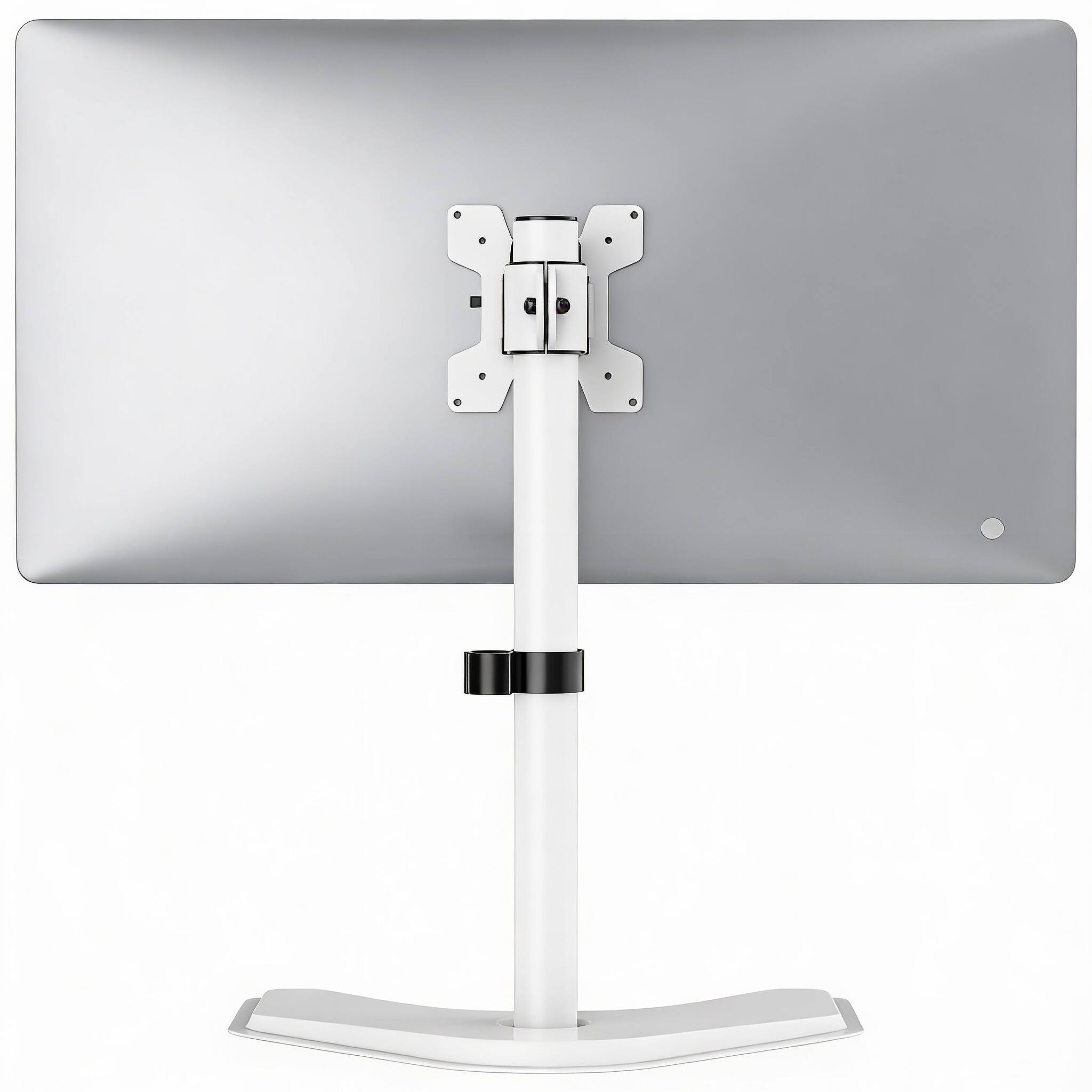 Front. Frangdom - Single Monitor Stand Freestanding Height - White-Free Stand Single 32" 22 lb.