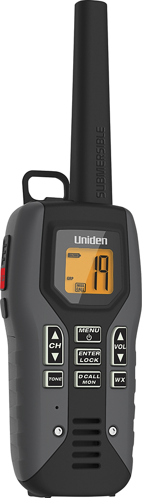 Uniden GMR5098-2CKVP Submersible Two Way Radio with Charger and Headset Black 