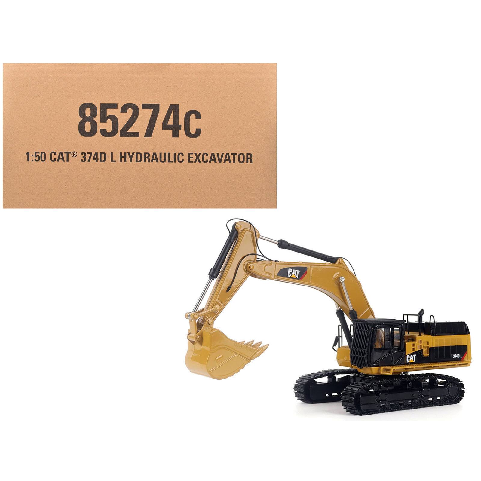 CAT Caterpillar 374D L Hydraulic Excavator Yellow "Core Classics" Series 1/50 Diecast Model Diecast Masters