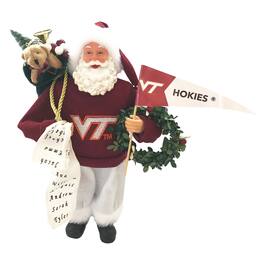Santa's Workshop - Virginia Tech Hokies 12" Proud Santa - Maroon