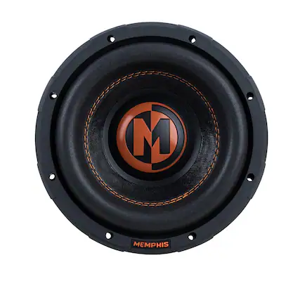 Front. Memphis Car Audio - Memphis MJP822 MOJO Pro 8" Dual 2 Ohm Subwoofer - Black/Gray.