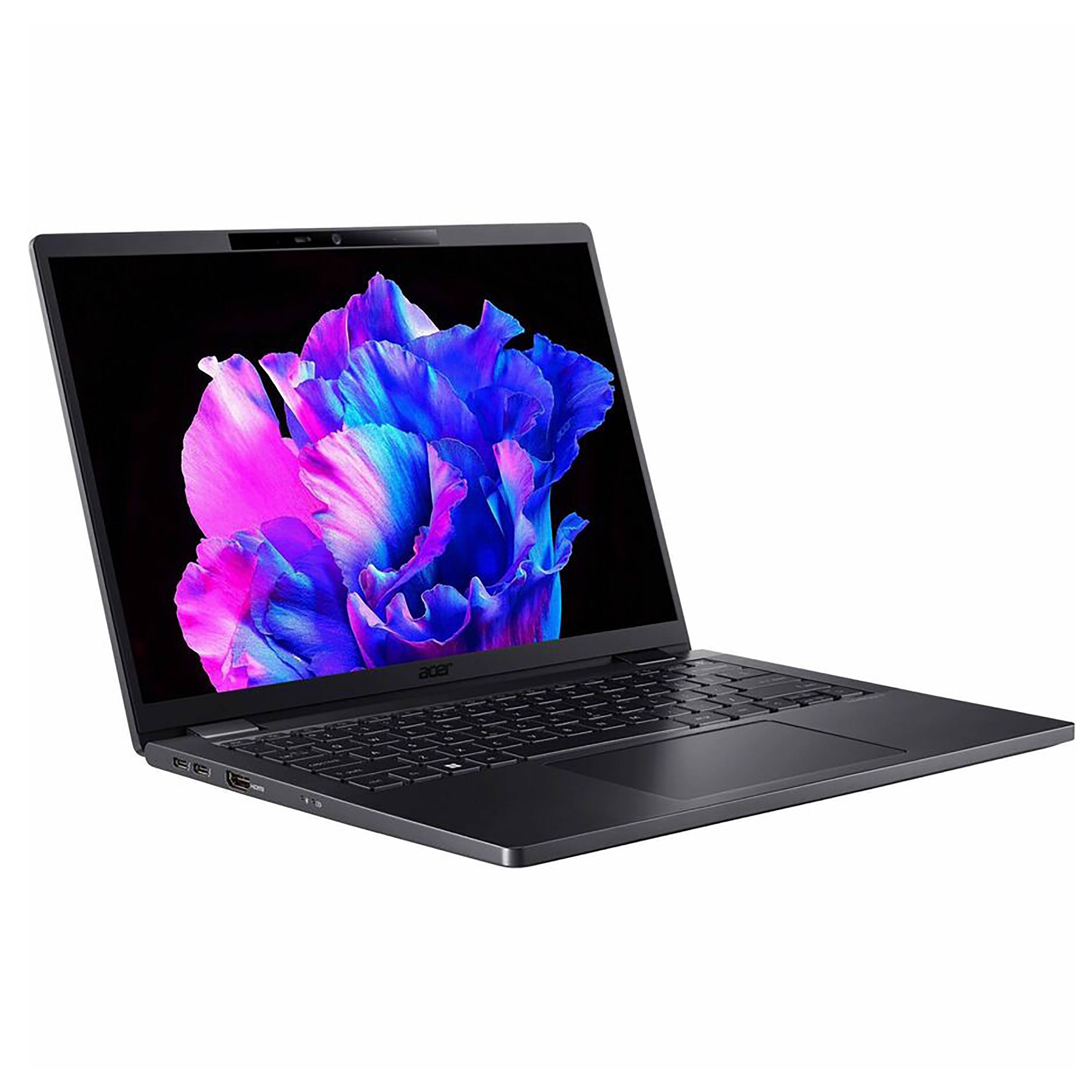 Angle. Acer - TravelMate P6 14" Touchscreen Laptop - Intel Core Ultra 7-165H with 32GB Memory - 1TB SSD - Black.