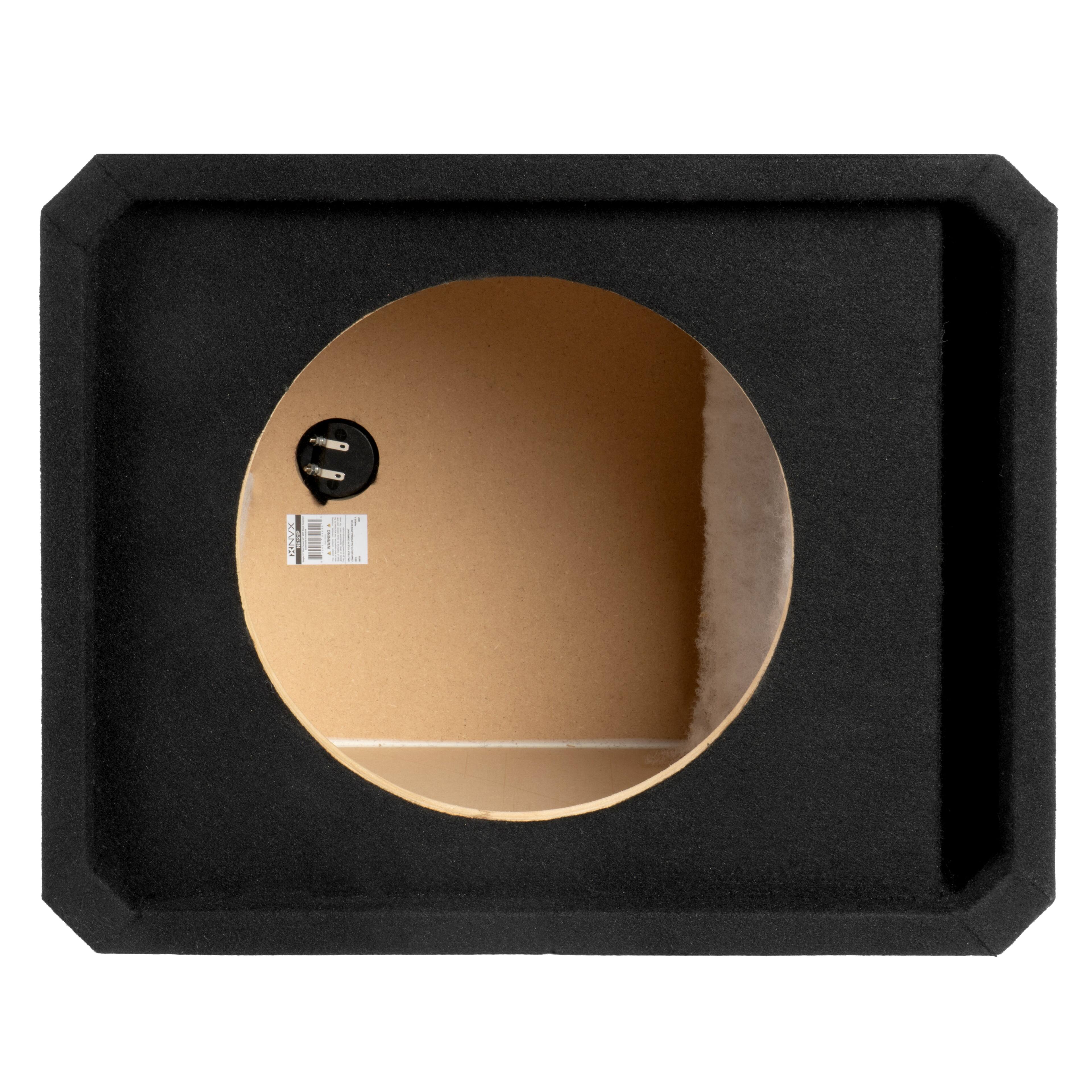 Angle. NVX - NE121P Single 12" Slot Ported 3/4" MDF Subwoofer Enclosure.