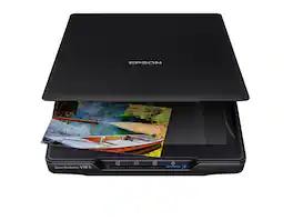 Epson - Perfection V19 II Color Photo and Document Flatbed Scanner - Black