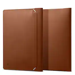 Spigen - Valentinus Protective Laptop Sleeve for 14-inch Laptop - Classic Brown