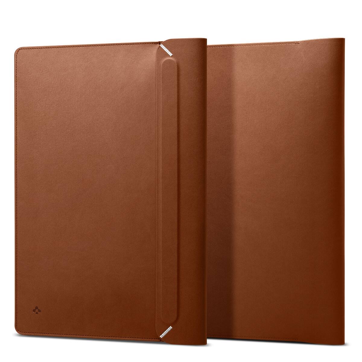 Front. Spigen - Spigen Valentinus Protective Laptop Sleeve for 14-inch Laptop - Classic Brown.