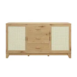 Manhattan Comfort - Sheridan Mid-Century Modern 59" Sideboard - Natural