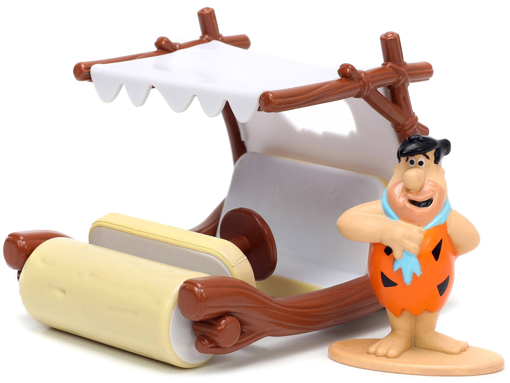 Alt View 5. Jada Toys - Jada Toys - 1:32 Flintstones Flintmobile with Fred Nano Figure   - COLLECTIBLES - Multicolor.