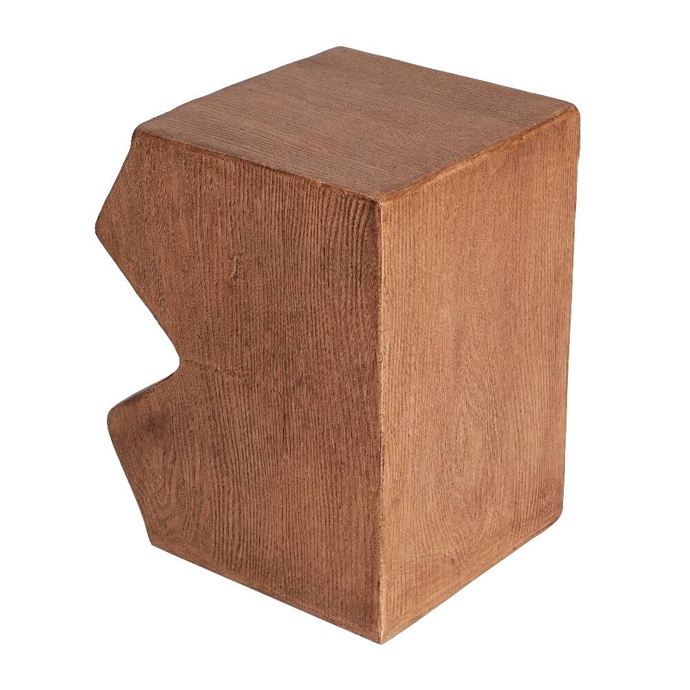 Alt View 9. Loheer - Loheer MGO Side Table Set of 2 Rectangular Outdoor Side Tables Faux Wood Garden Stools Accent Table Natural Color - Natural.