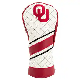 Team Golf - Oklahoma Sooners Striped Quilted Fairway Headcover - Multicolor