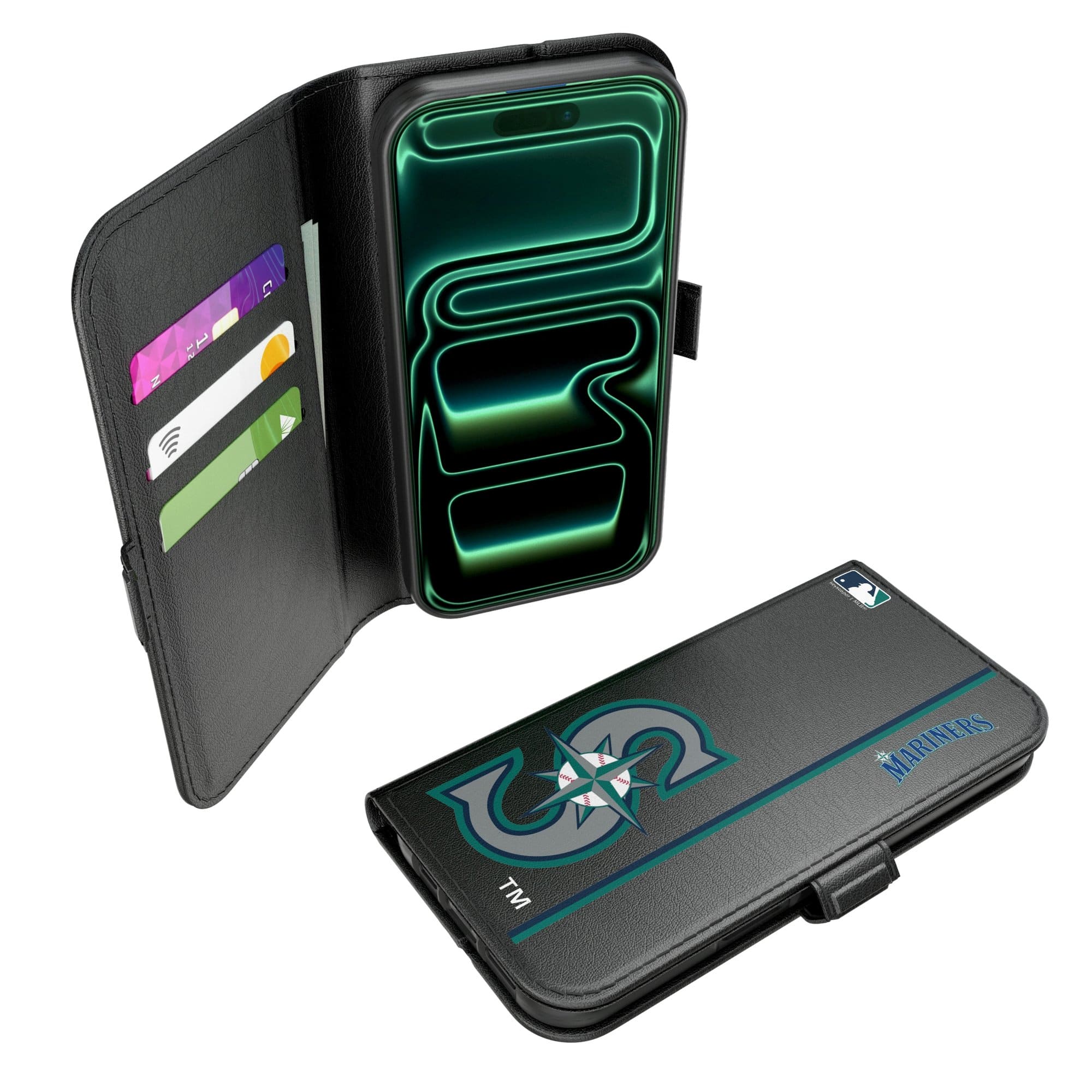 Keyscaper - MLB - Seattle Mariners iPhone Folio 2.0 Case - 17 - Black price history on PriceWatchPro