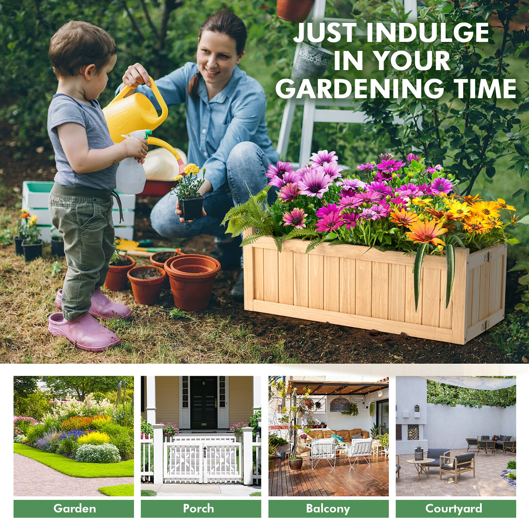 JUST INDULGE IN YOUR GARDENING TIME Garden Porch Balcony Courtyard