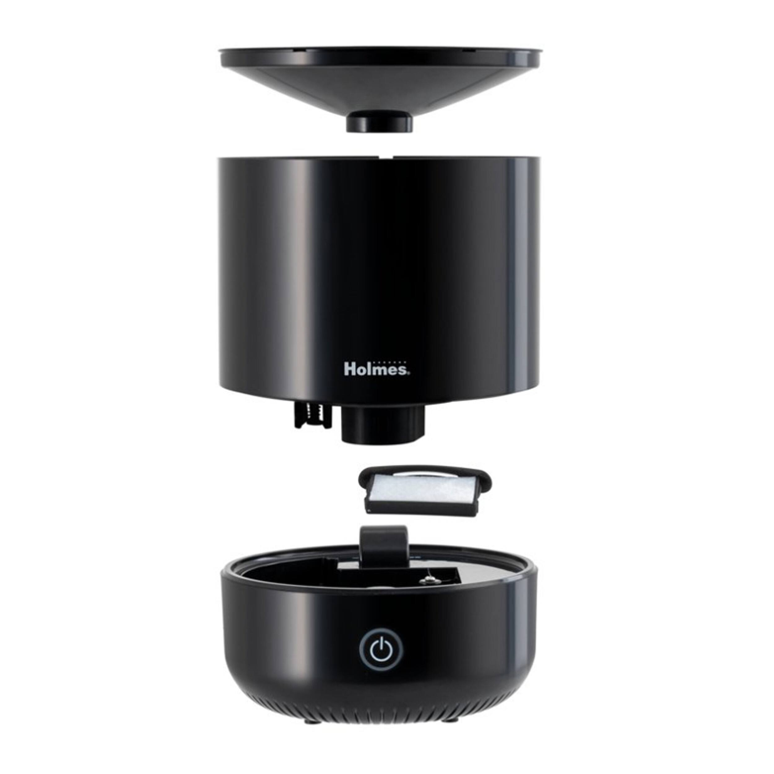 Alt View 2. Holmes - Holmes Ultrasonic 0.36 Gallon Cool Mist Top Fill Antimicrobial Humidifier in Black - Black.