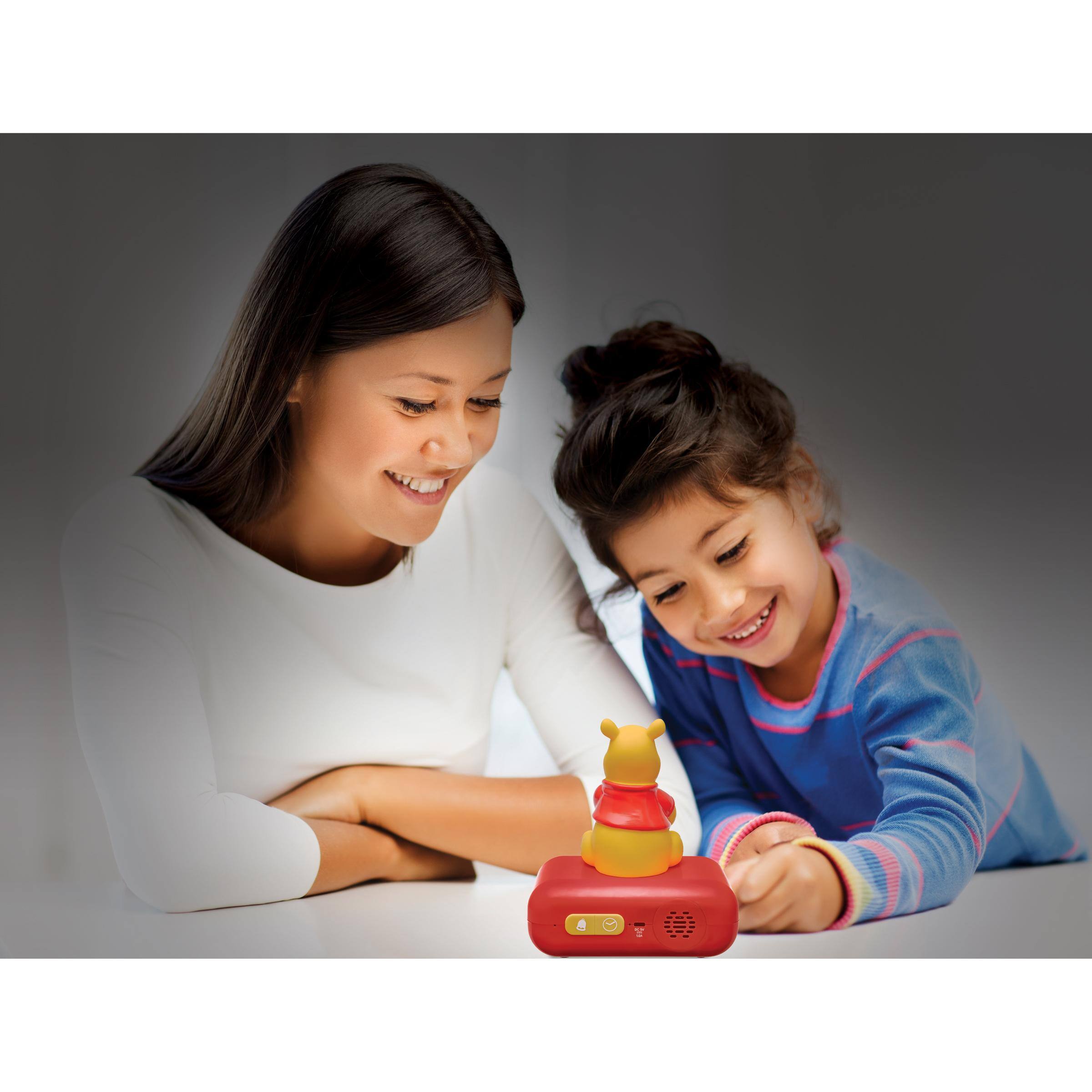 Alt View 9. Lexibook - Digital alarm clock and Bluetooth speaker with Winnie The Pooh nightlight and sound effects - RED.