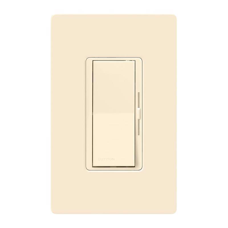 Angle. Lutron - Lutron Diva Light Almond 150 W 3 Way Dimmer Switch 1 pk - Light Almond.