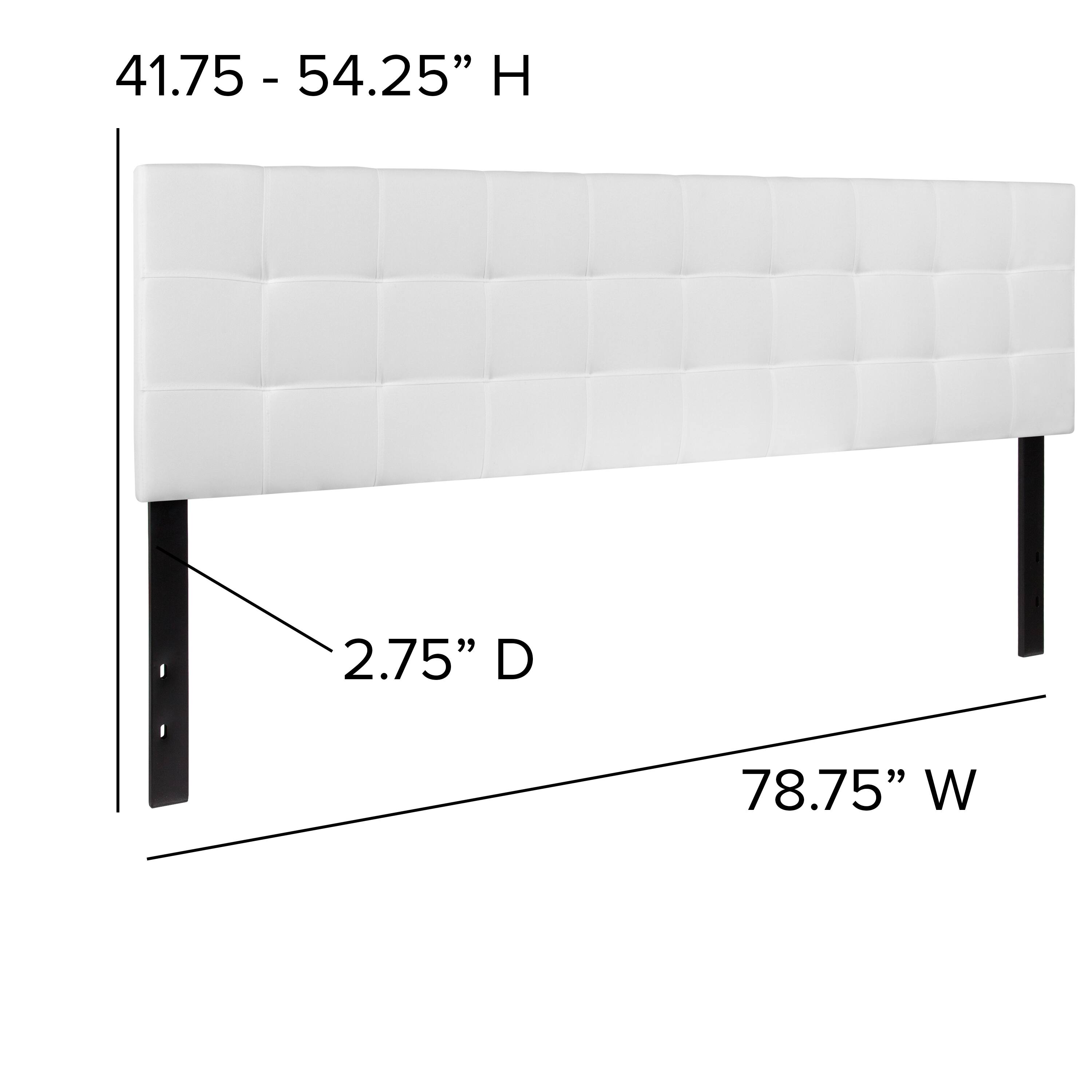 41.75 - 54.25" H  
2.75" D  
78.75" W