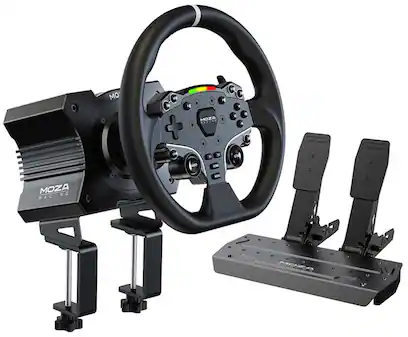 R5 Direct Drive Sim Racing Bundle with 5.5Nm of force for PC (Pedals, Wheelbase, & Steering Wheel)