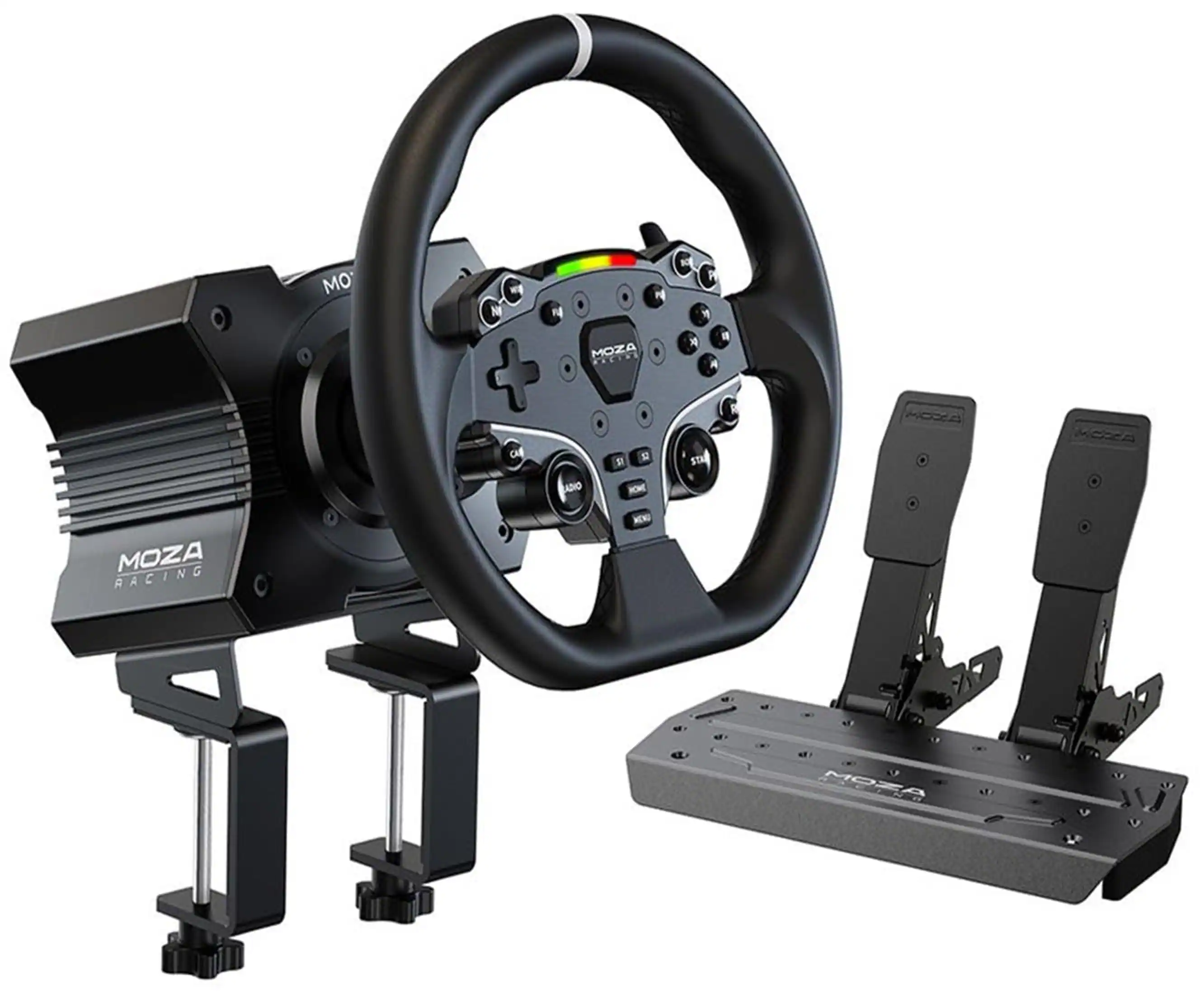 MOZA RACING WHEEL AND PEDALS