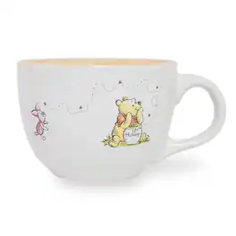Disney - Winnie The Pooh But First Hunny Ceramic Soup Mug | Holds 24 Ounces - White