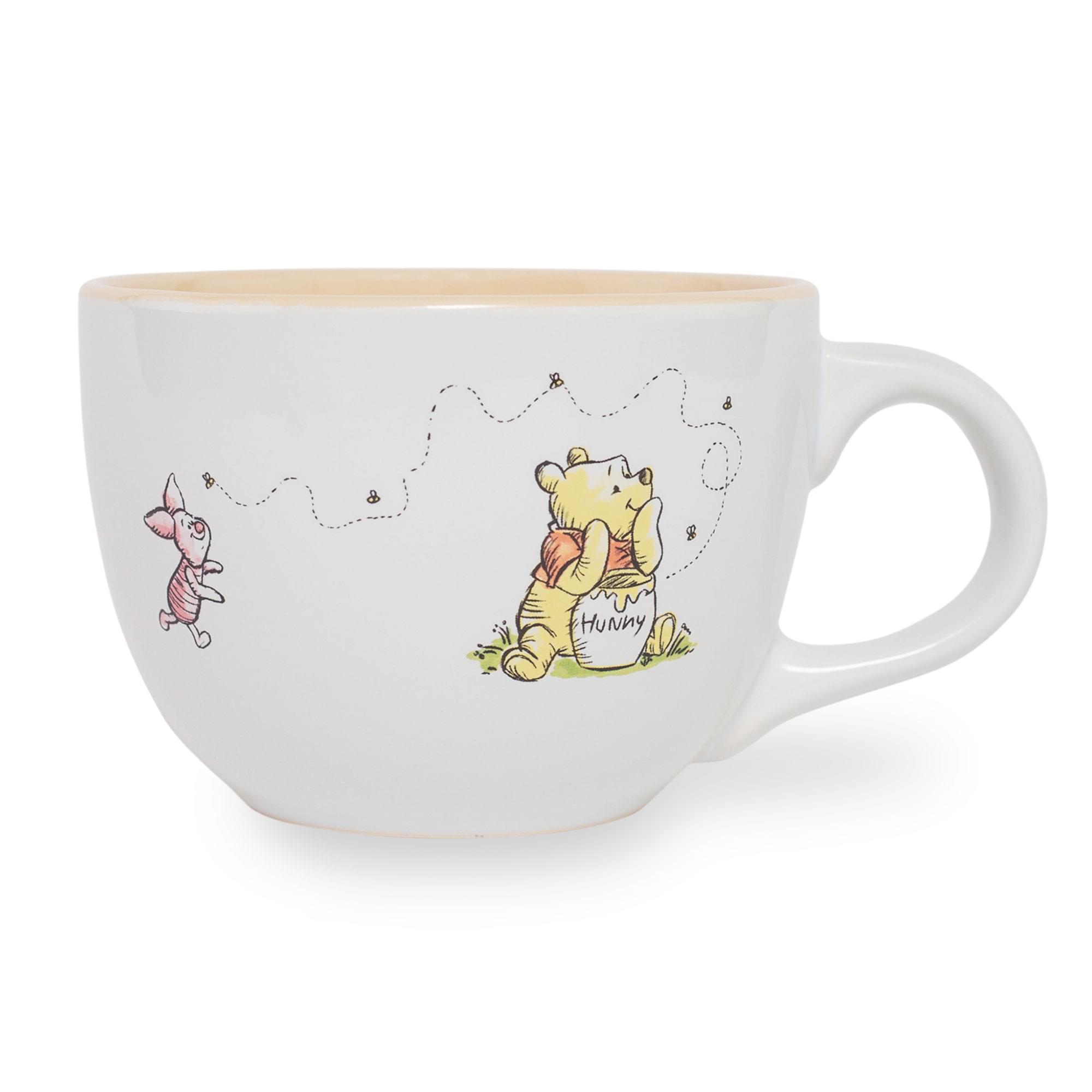 Disney - Winnie The Pooh But First Hunny Ceramic Soup Mug | Holds 24 Ounces - White
