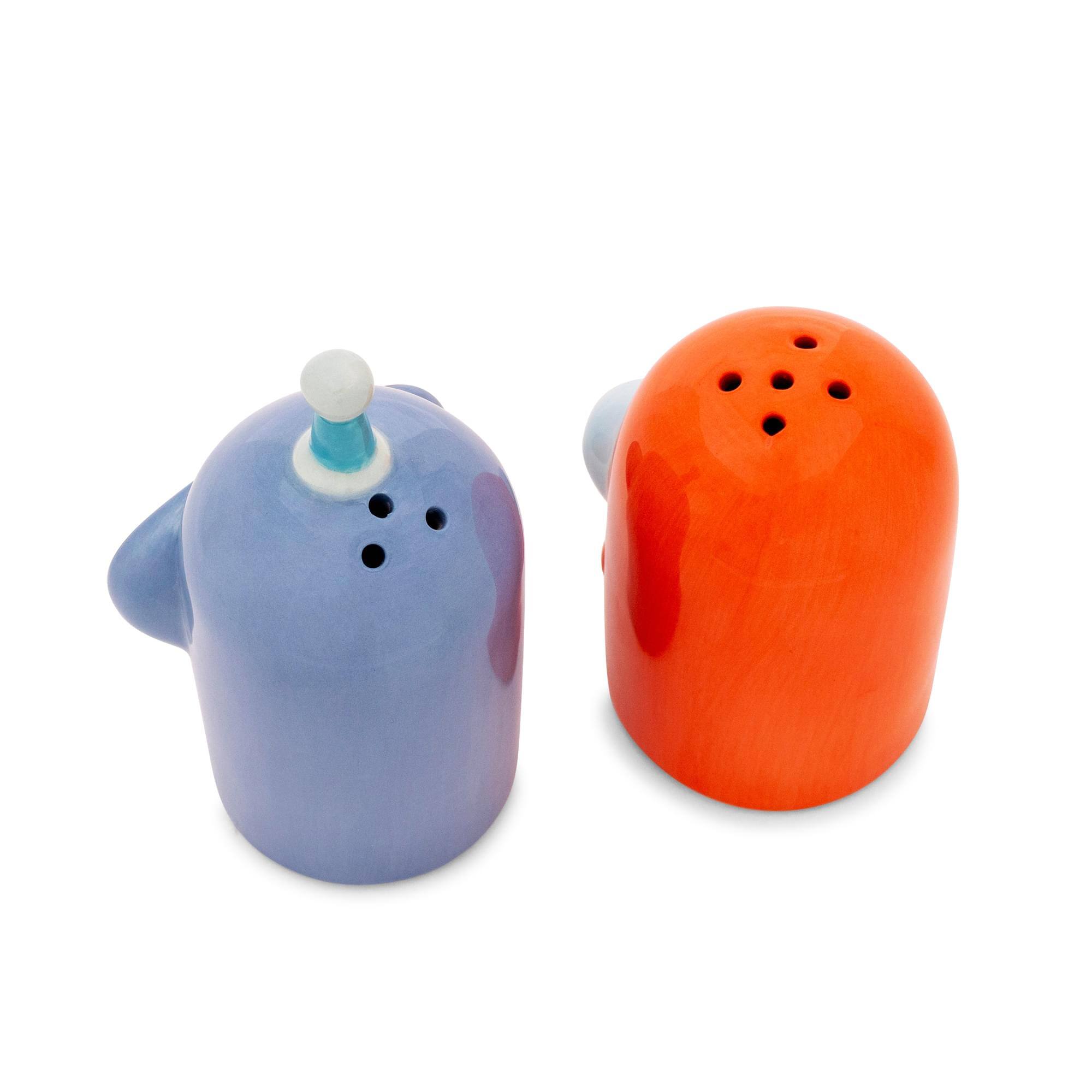 Alt View 10. Silver Buffalo - Futurama Bender and Zoidberg Ceramic Salt and Pepper Shaker Set - Multi-Colored.