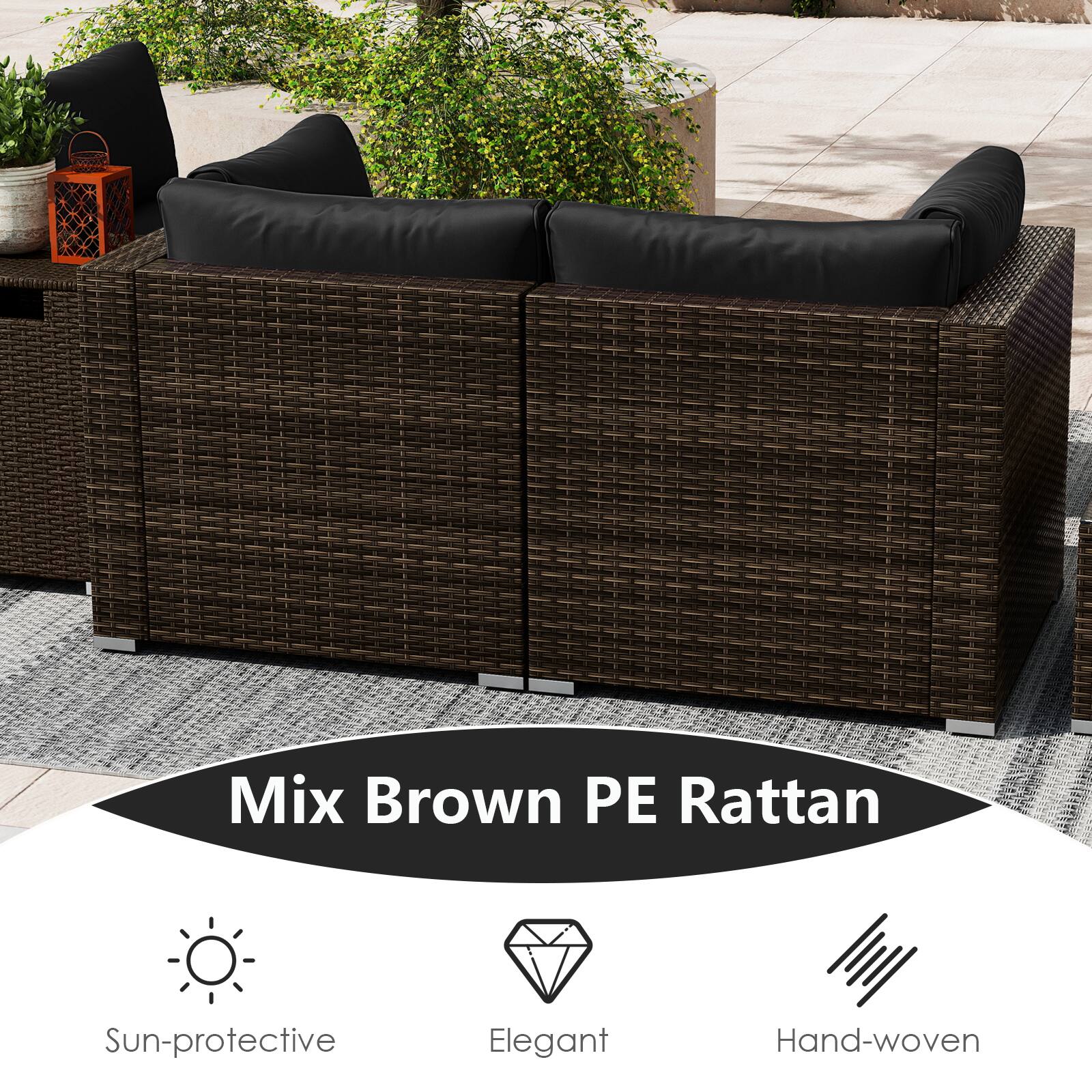 Mix Brown PE Rattan

- Sun-protective
- Elegant
- Hand-woven