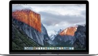 Front Zoom. Apple - MacBook® - 12" Display - Intel Core M - 8GB Memory - 256GB Flash Storage - Space Gray.