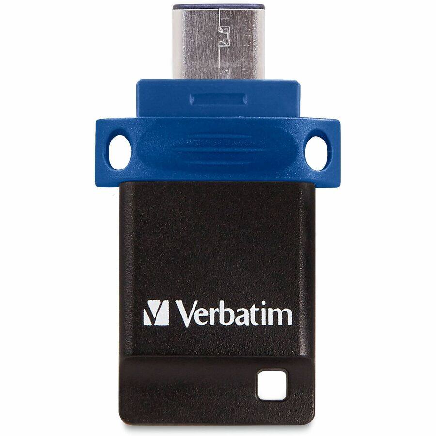 Alt View 8. Verbatim - 128GB Store 'n' Go Dual USB Flash Drive for USB-C Devices - Blue - 128 GB - USB 3.2 (Gen 1) Type A, USB 3.2 (Gen 1) Type - Blue.