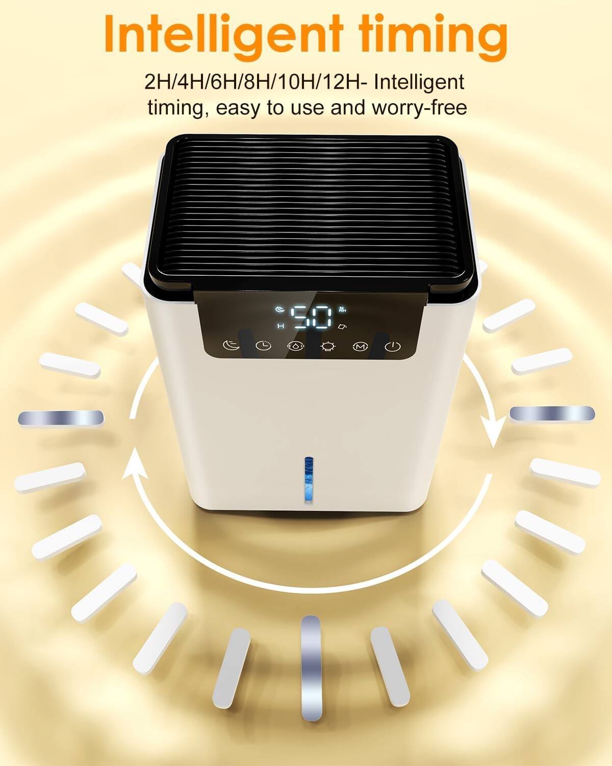 Intelligent timing  
2H/4H/6H/8H/10H/12H - Intelligent timing, easy to use and worry-free