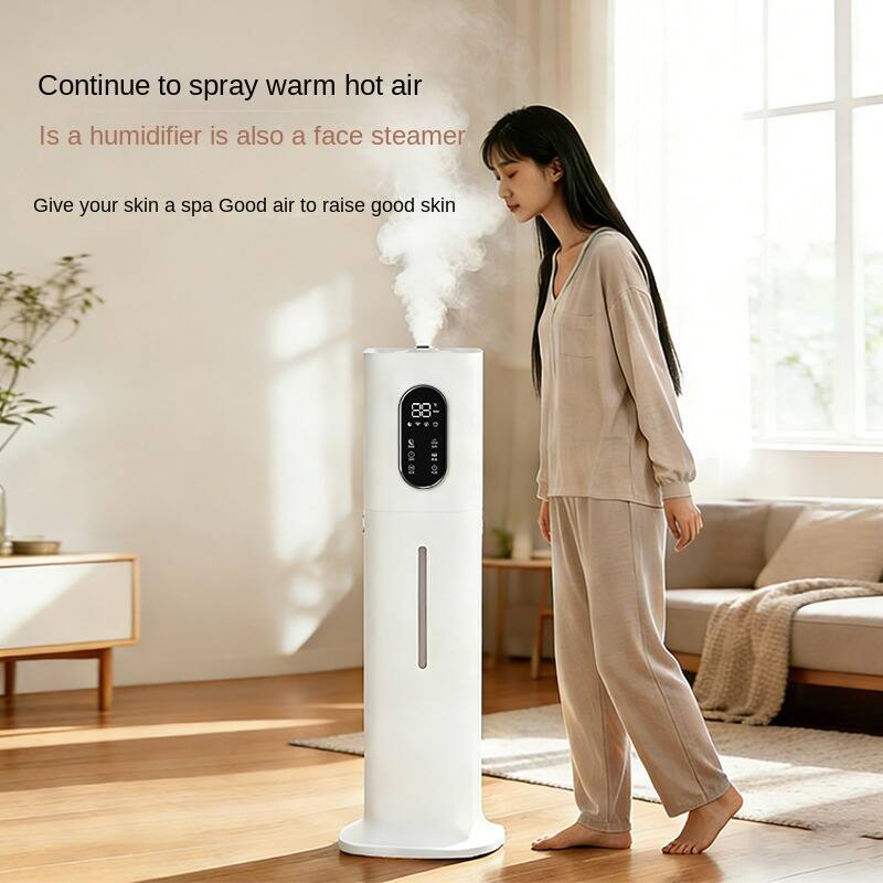 Continue to spray warm hot air  
Is a humidifier is also a face steamer  
Give your skin a spa Good air to raise good skin