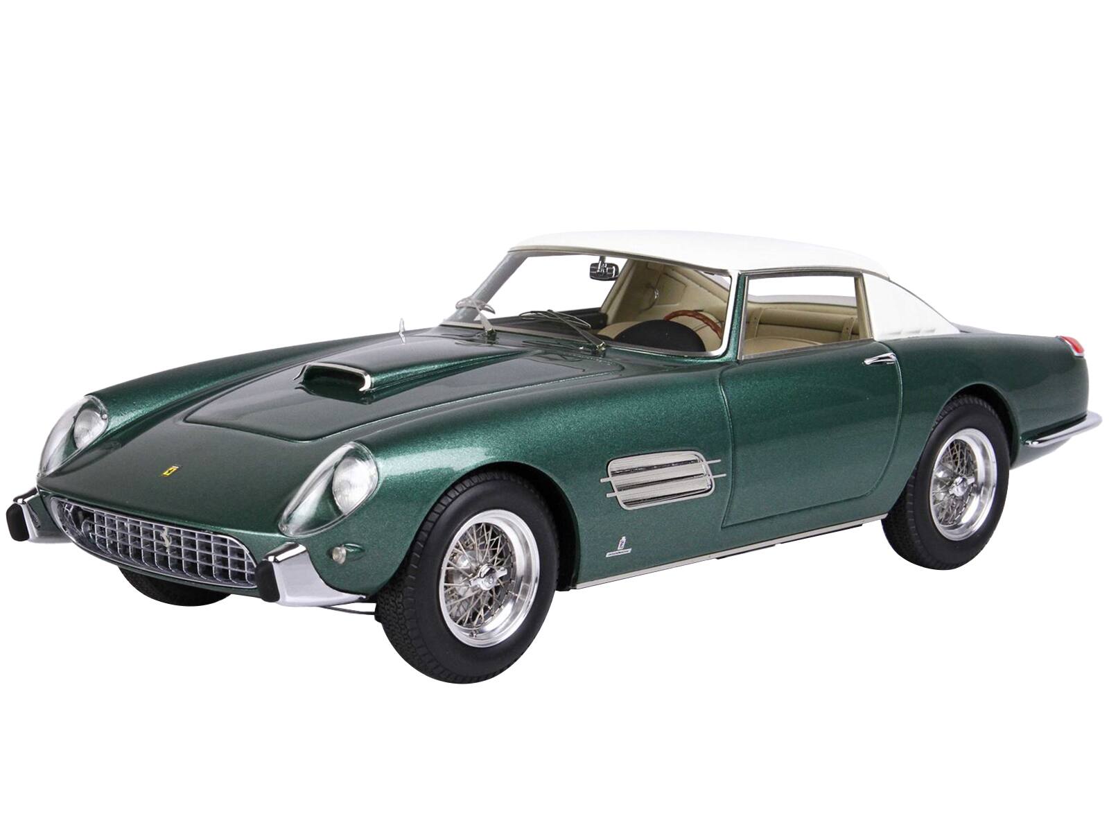 Alt View 1. BBR - Ferrari Superfast 4.9 S/N 0719SA Green Met. "Cavallino Classic" (2008) w/CASE Ltd Ed to 64 pcs 1/18 Model Car by BBR.