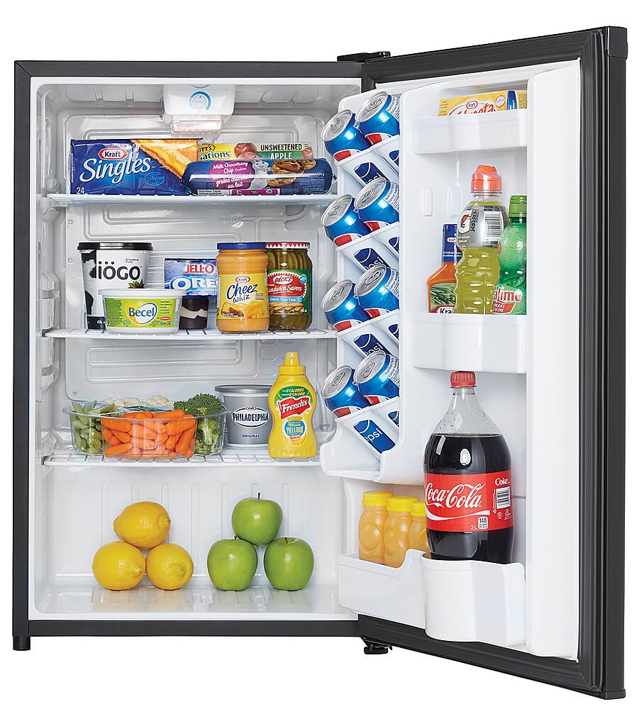 Angle. Danby - 4.4 Cu. Ft. mini fridge.