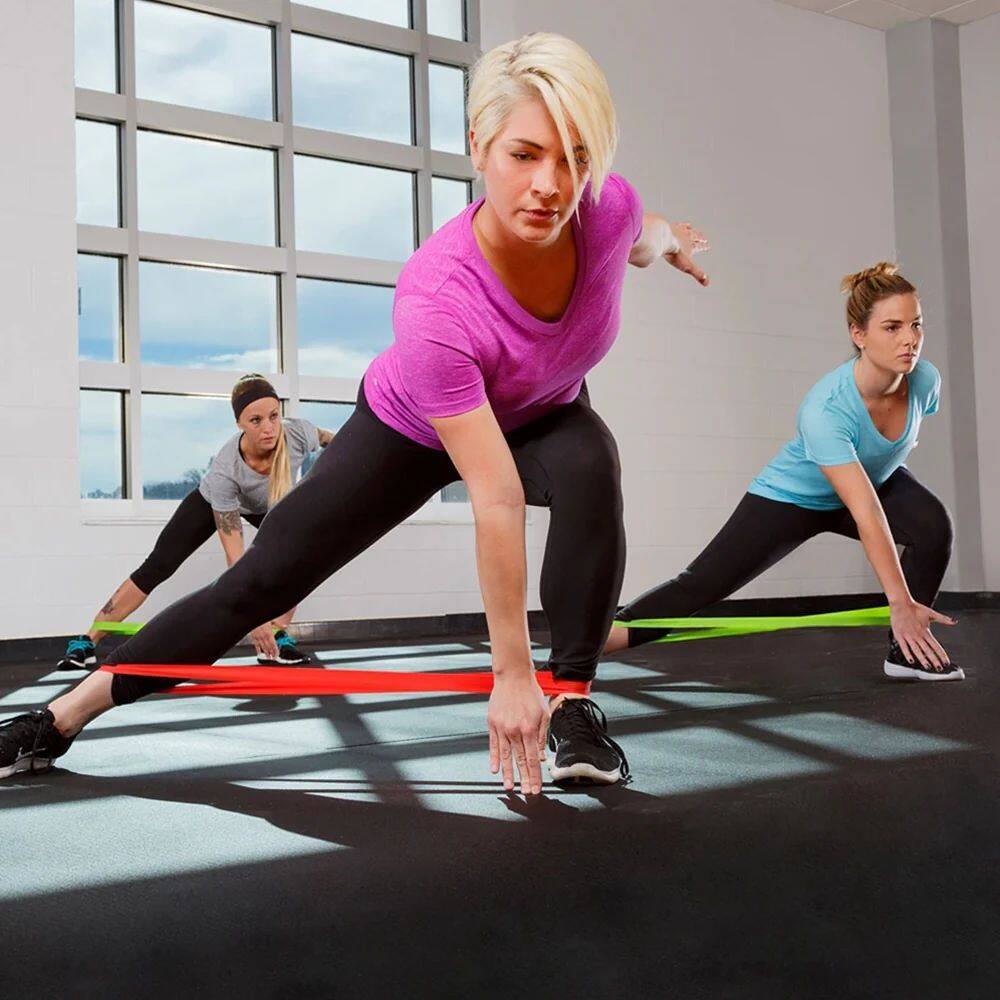 Alt View 2. Power Systems - 9" Mini Versa-Loop Bands 10-Pack, Portable Extra Heavy Resistance Bands (18-71 lbs) - Purple.