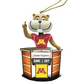 Santa's Workshop - Minnesota Golden Gophers 4" Game of the Day Ornament - Red