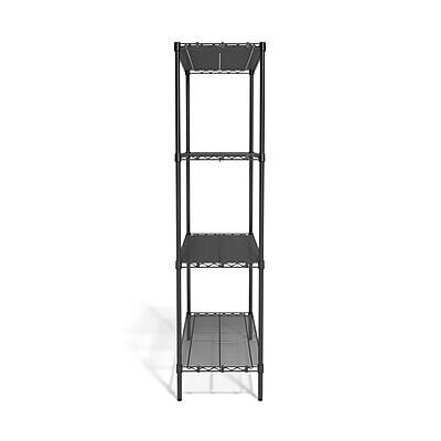 Alt View 2. Coastwide Professional - 4-Shelf Wire Unit, 48"W - Black.