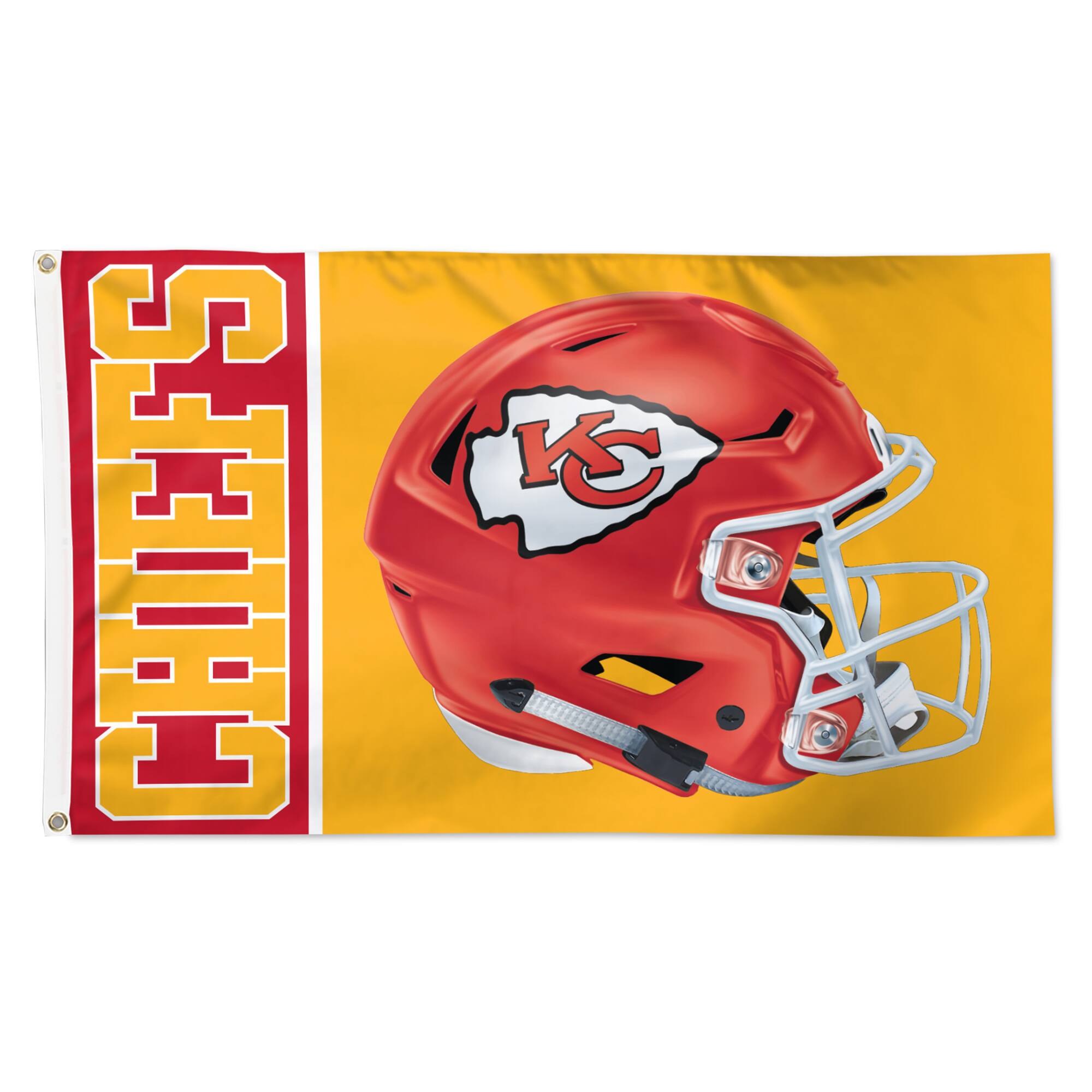 Photos - Other Decoration CITY WinCraft - Kansas  Chiefs 3' x 5' Helmet Deluxe Single-Sided Flag - Multicolor 4265911 