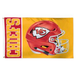 WinCraft - Kansas City Chiefs 3' x 5' Helmet Deluxe Single-Sided Flag - Multicolor