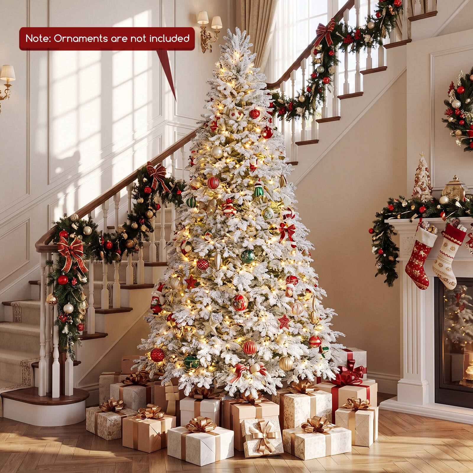 Note: Ornaments are not included