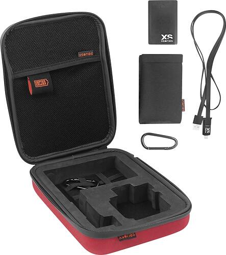 XSORIES - Power Capxule Charger - Burgundy - Larger Front