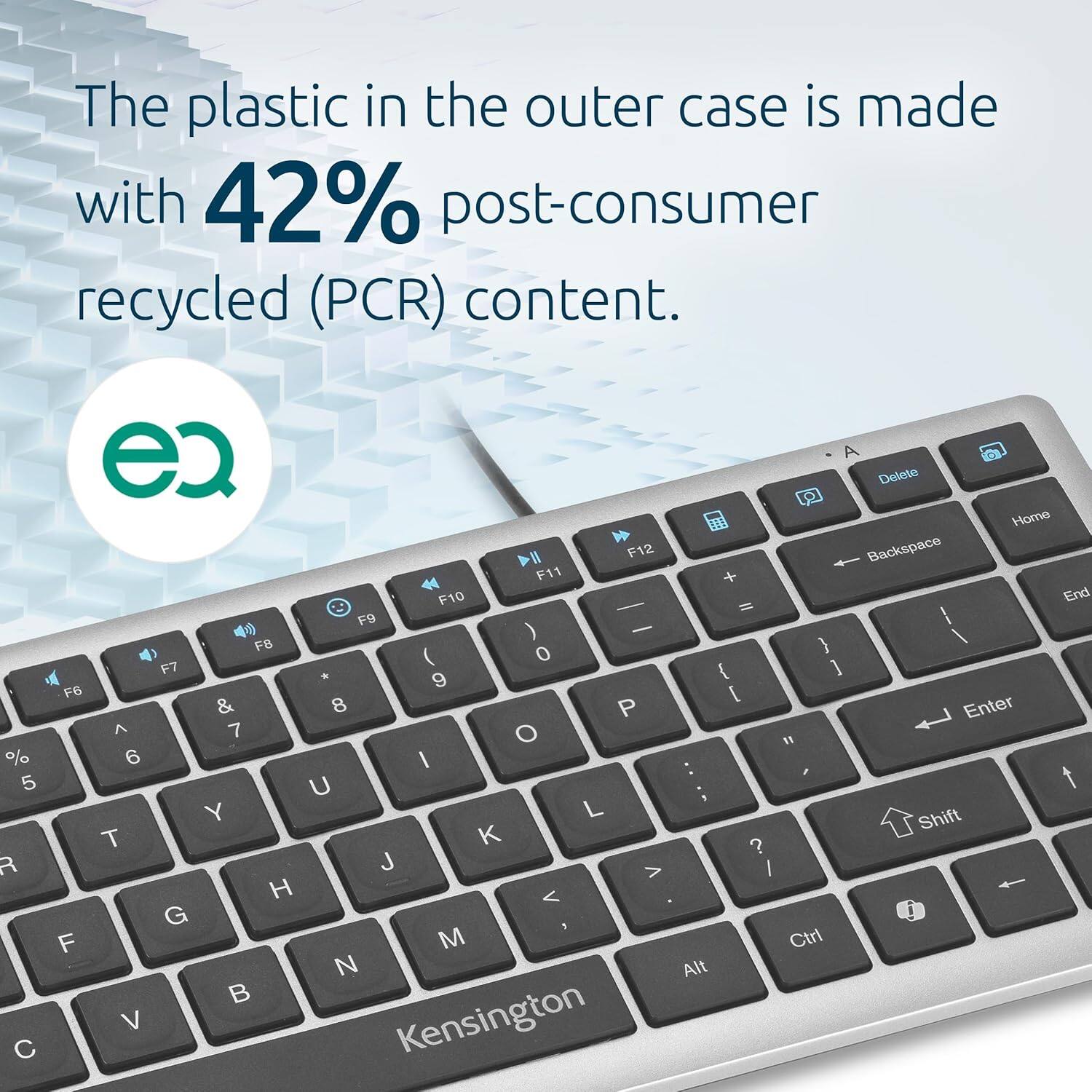 The plastic in the outer case is made with 42% post-consumer recycled (PCR) content.