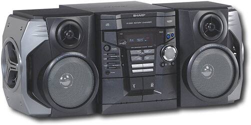 Angle Standard. Sharp - 200-Watt 3-CD Changer Shelf System.