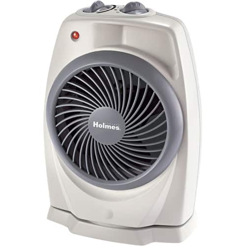 Holmes - Electric Fan Heater - White-Front_Standard 