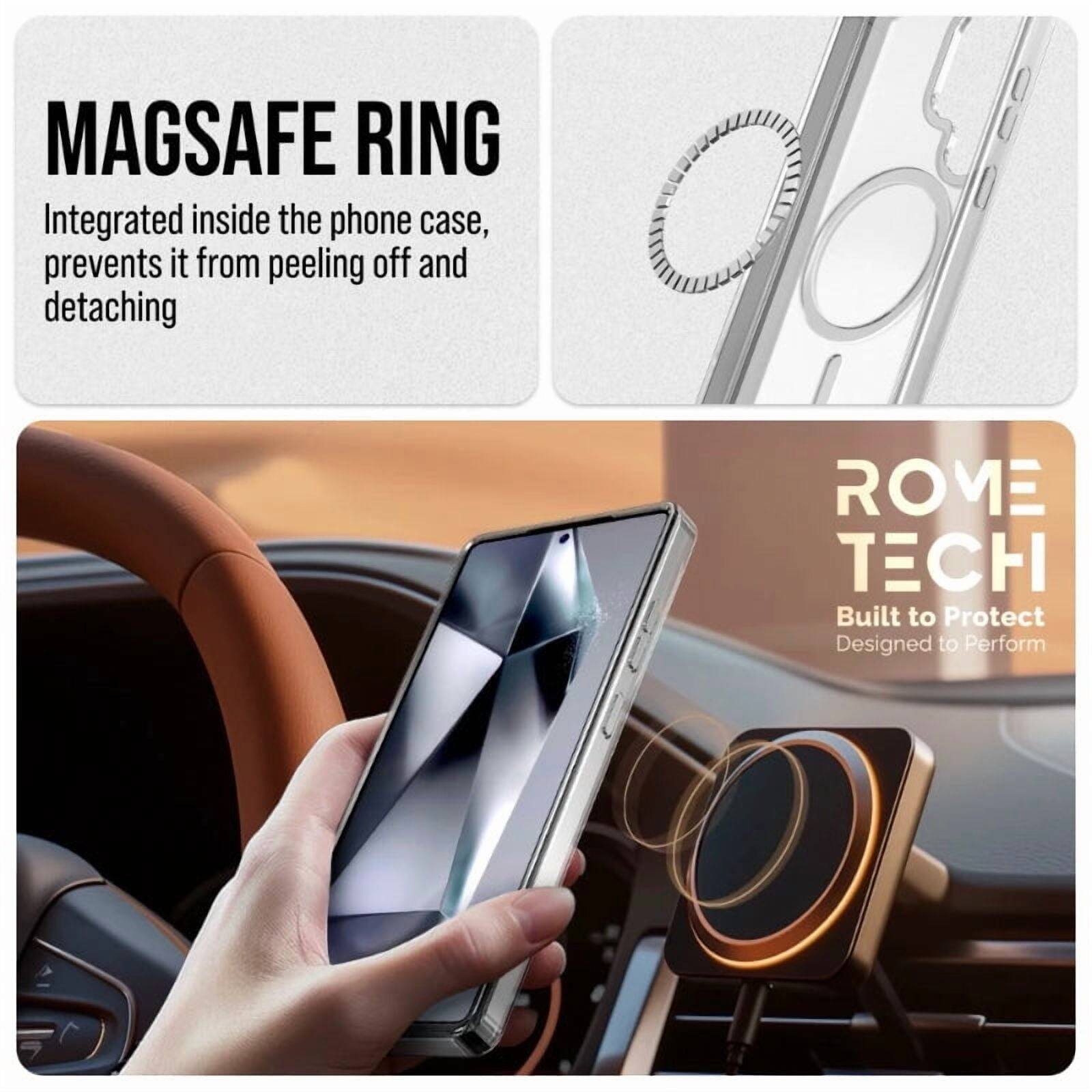 MAGSAFE RING  
Integrated inside the phone case, prevents it from peeling off and detaching  

ROME TECH  
Built to Protect  
Designed to Perform