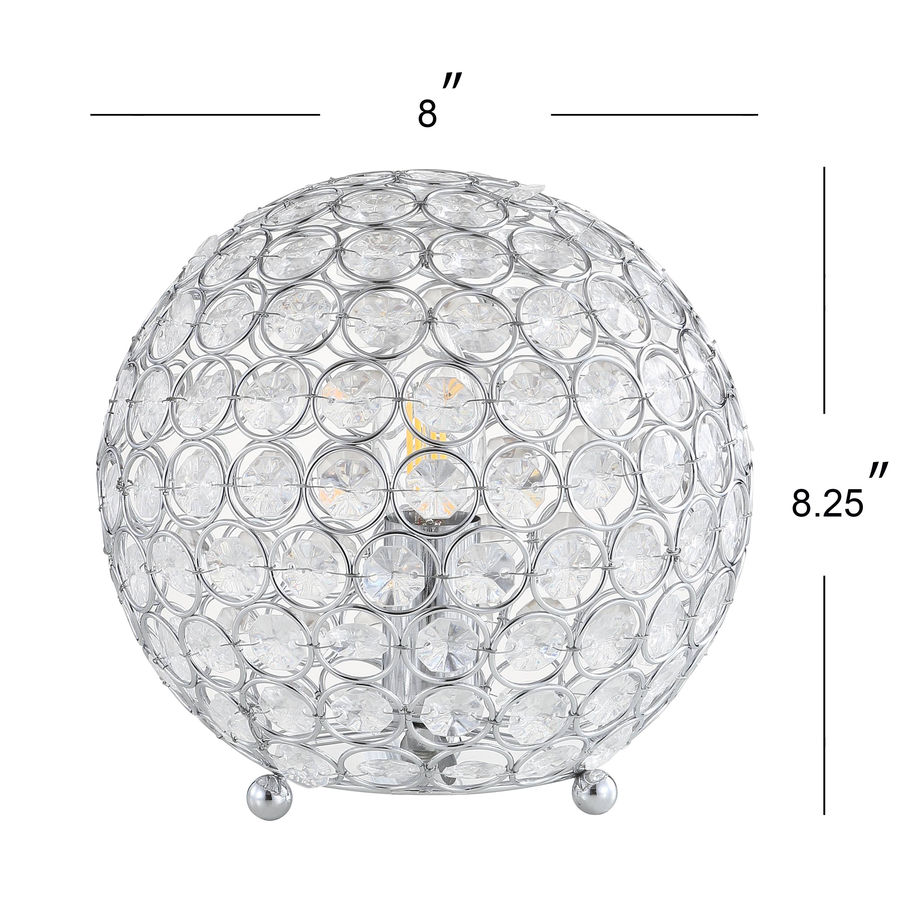 Alt View 2. Jonathan Y - Gemma 8.25" Acrylic/Metal LED Table Lamp, Clear - Clear/Chrome.