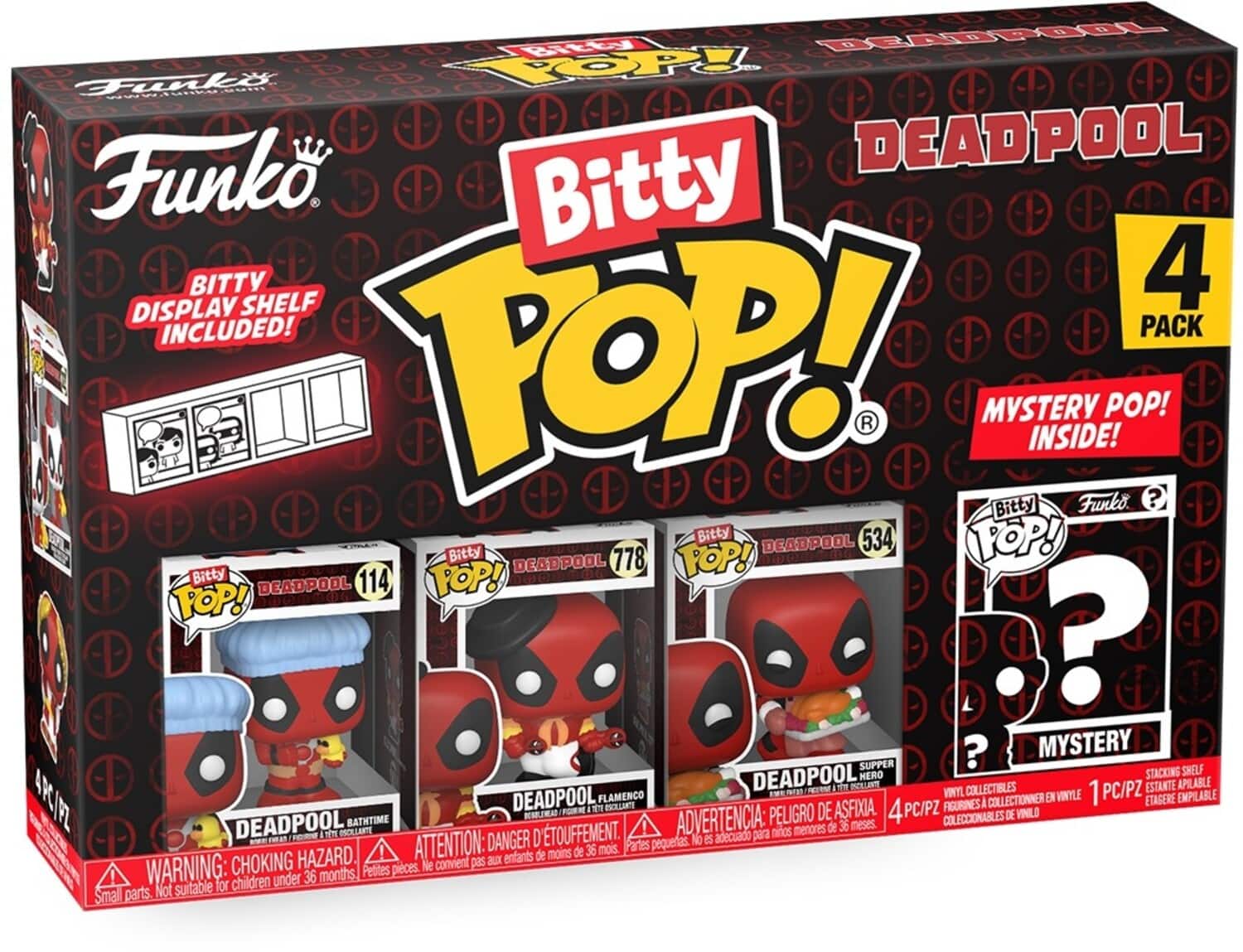 ファンコ ビティFunko Bitty Pop デッドプール 2体セット Bitty Pop! Deadpool 4-Pack Series 2 | Funko