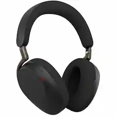 Front. Jabra - Jabra Evolve3 85 Headset - Stereo - Mini-phone (3.5mm) - Wired/Wireless - Bluetooth - 100 ft - 35 Ohm - 20 Hz to 20 kHz - Black.